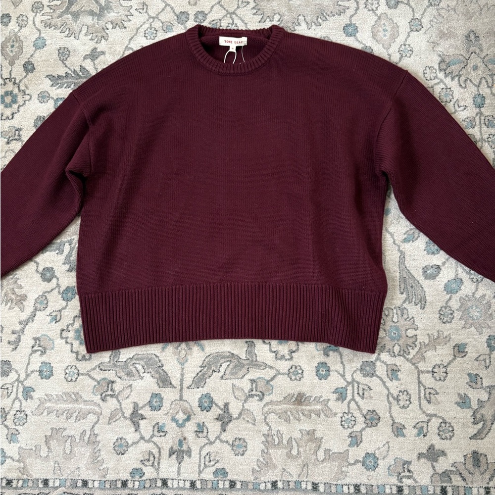 Wool Burgundy Sweater